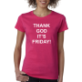 Marškinėliai Thank god it's Friday Marškinėliai Thank god it's Friday